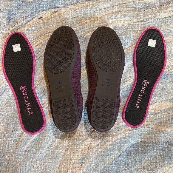 Rothy’s loafer flats in W11 (discontinued maroon-purple weave) - Picture 3 of 5